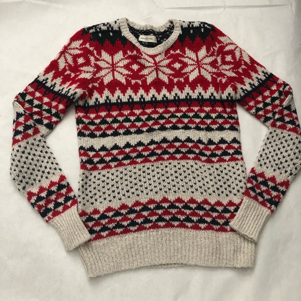 Abercrombie & Fitch S Small snowflake sweater A&F
